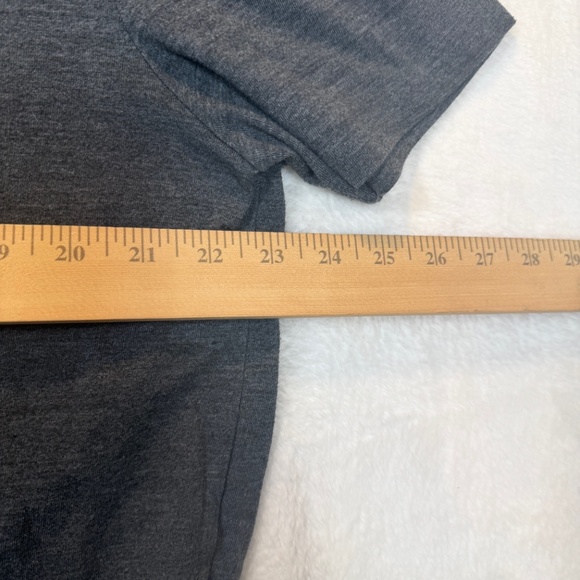 Lucky Brand T0shirt Mens Size XL Gray Large Graphic Heathered Crew Neck Casual - Picture 8 of 10